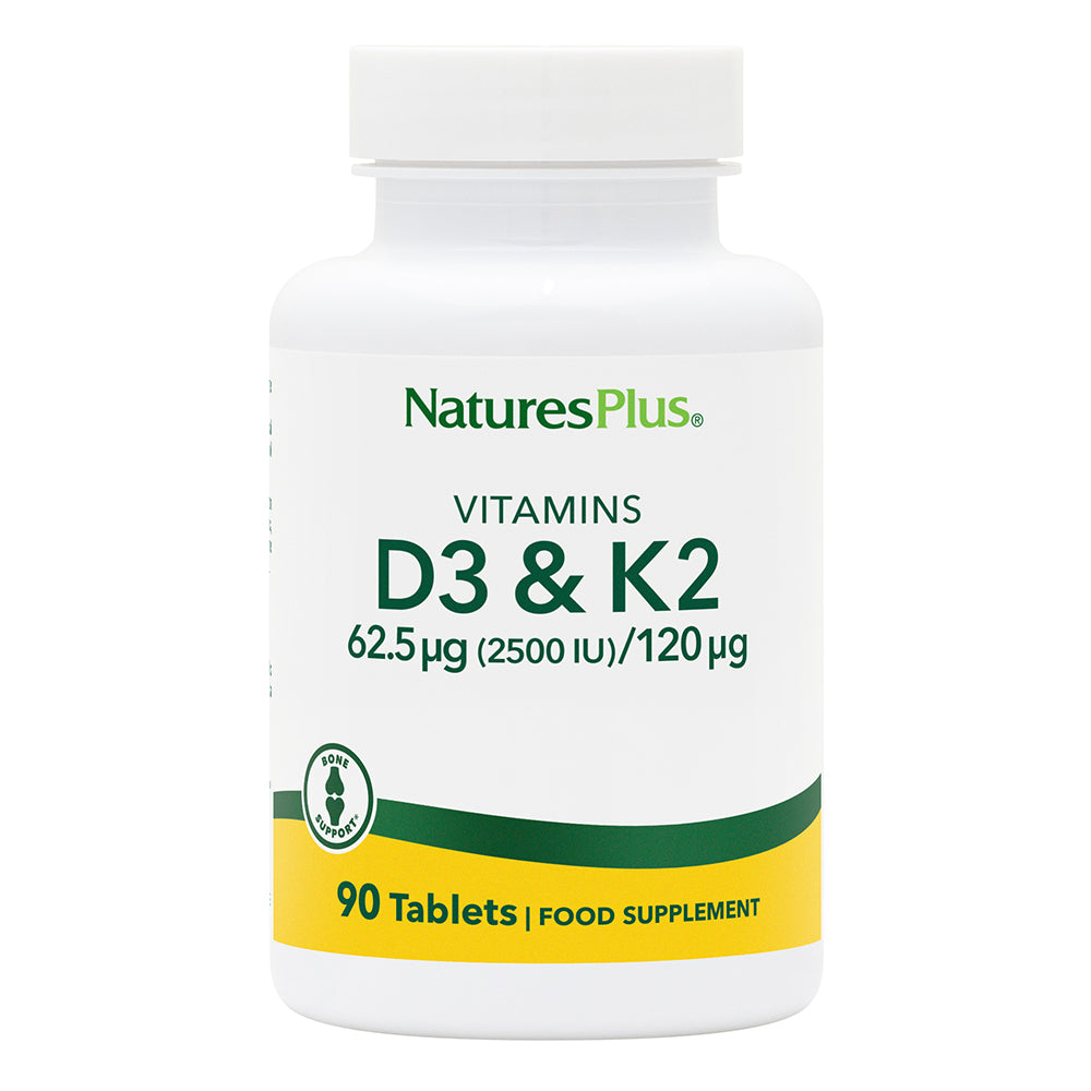 Natures Plus Vit D3 (2500 IU) with K2 (120 mcg)
