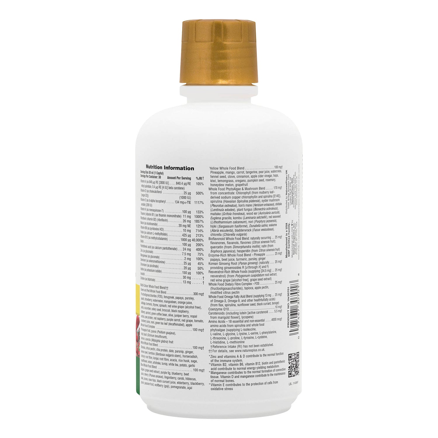 Nature's Plus Source of Life GOLD Liquid