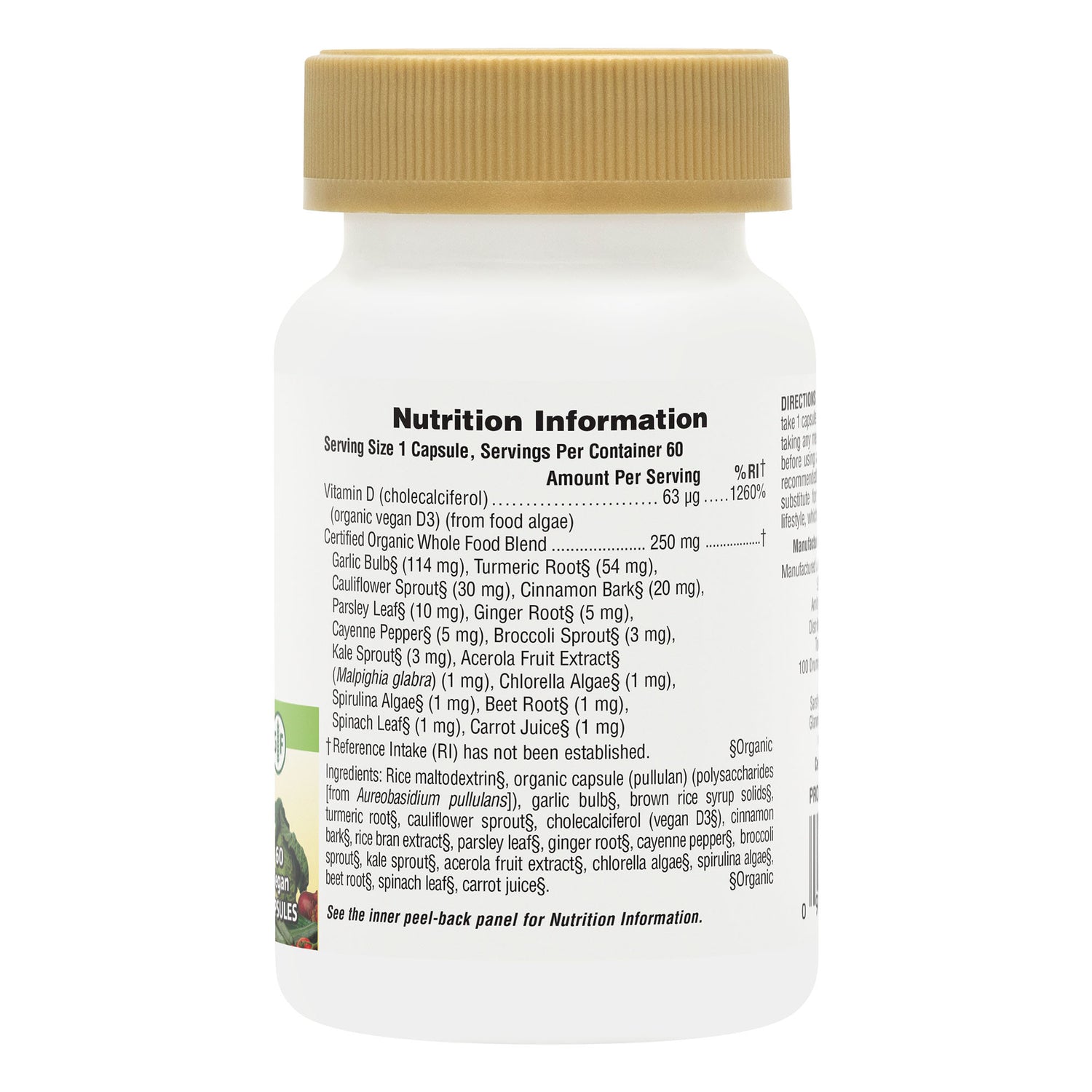 Natures Plus SOL Garden Vit D3 2500 IU