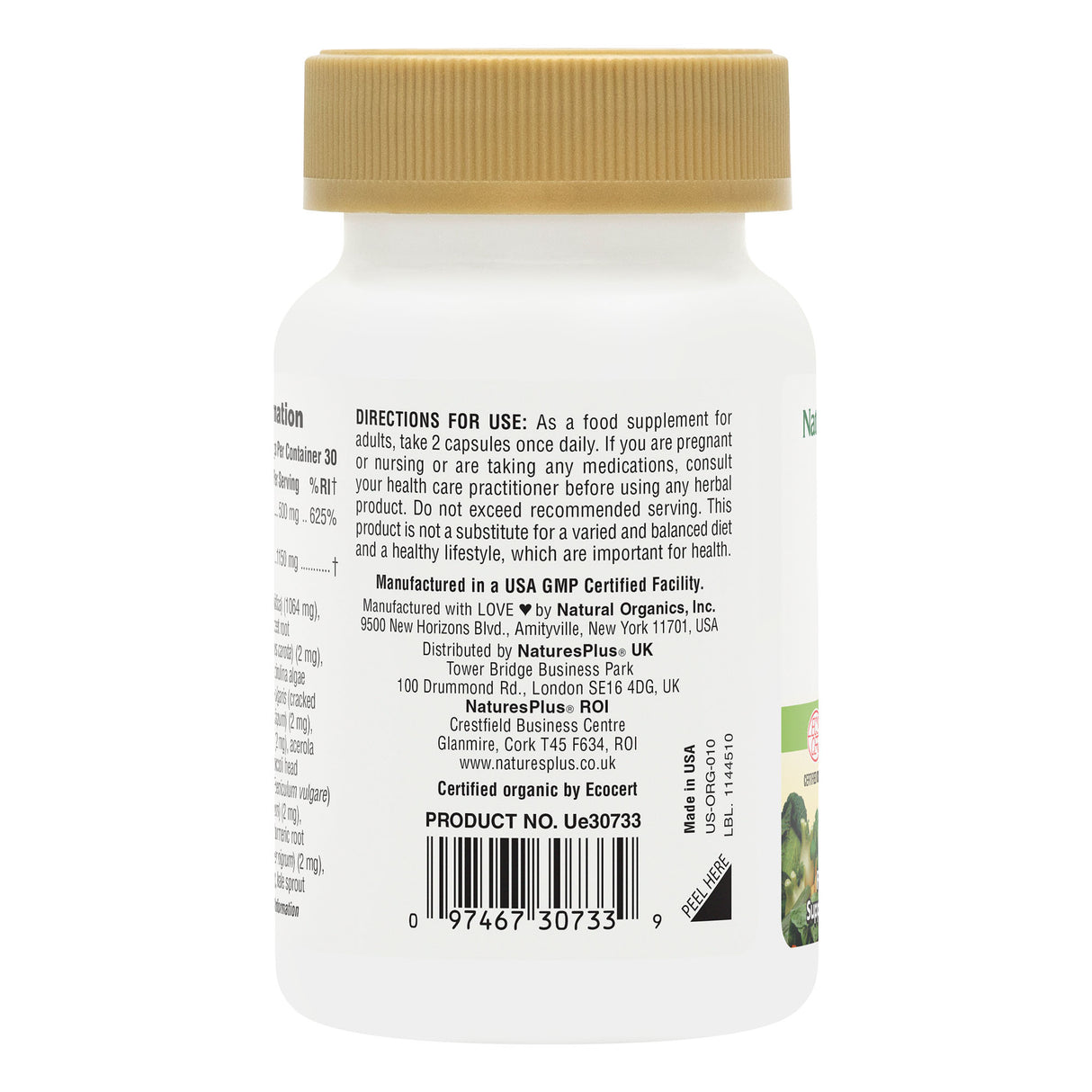 Nature's Plus SOL GARDEN ORGANIC VITAMIN C