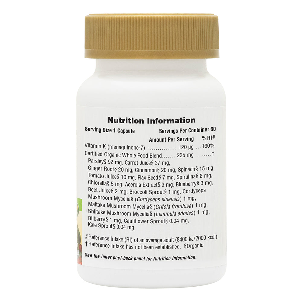 Nature's Plus Source of Life Garden Organic Vitamin K2 120mcg