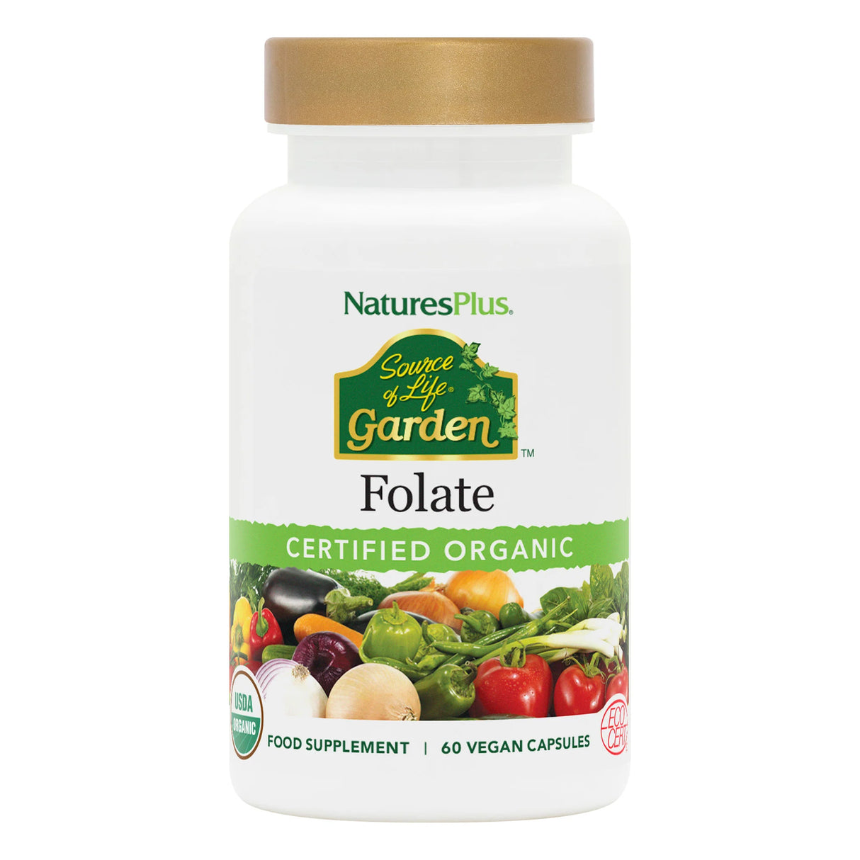 Natures Plus SOL Garden Folate 60 vcaps