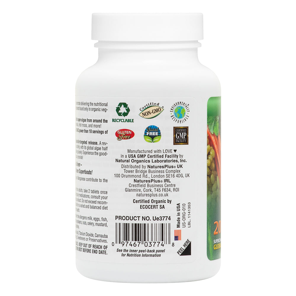 Natures Plus Organic Ultra Juice Greens Bi-Layered 90 tabs