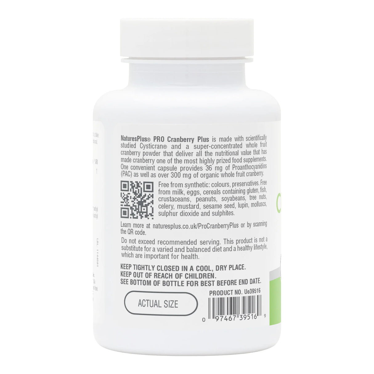 Natures Plus PRO Cranberry Plus 36mg PAC 60 caps