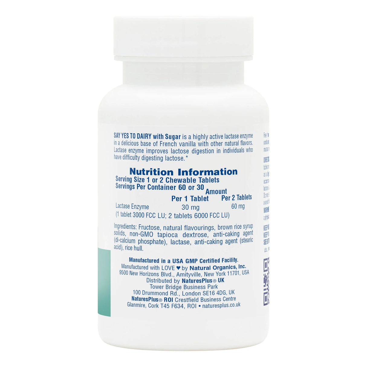 Natures Plus Say Yes to Dairy 60 tabs