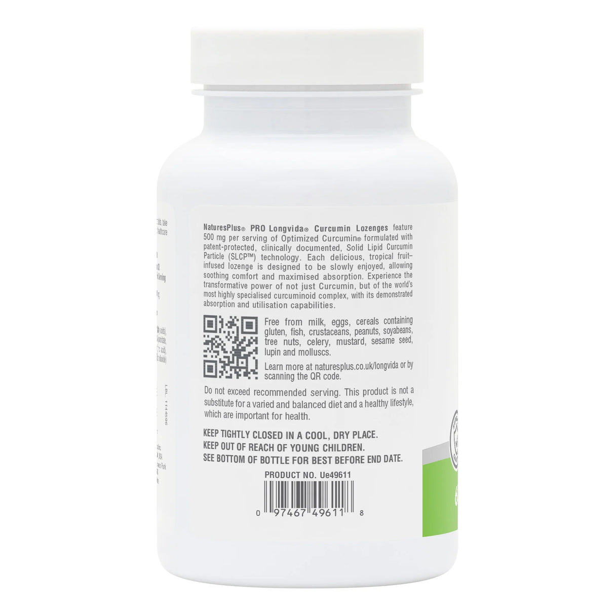 Natures Plus Longvida Curcumin Lozenges