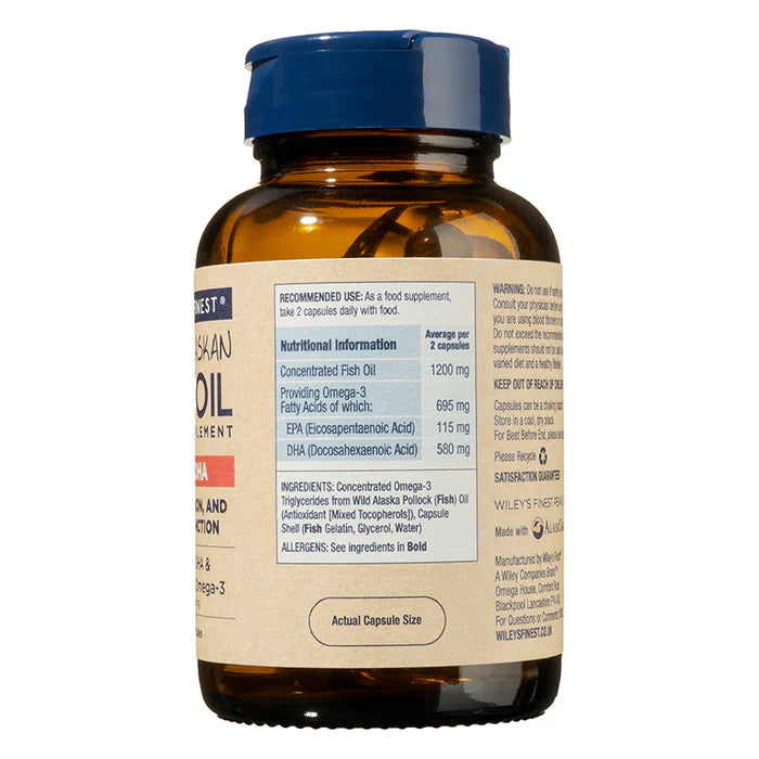 Wiley's Finest UK Peak DHA 60 Capsules