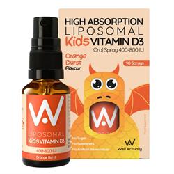 Well Actually Lipo Child Vit D Spray Orange