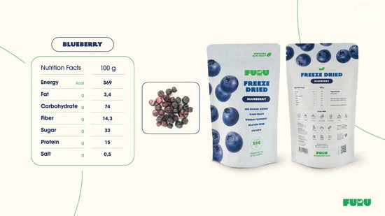 Furu Blueberries freeze dried