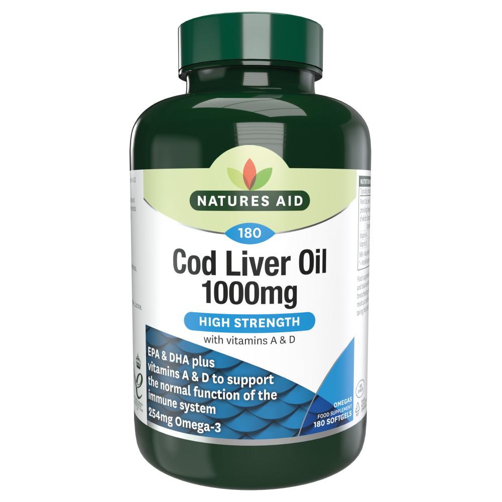 Natures Aid Cod Liver Oil 1000mg