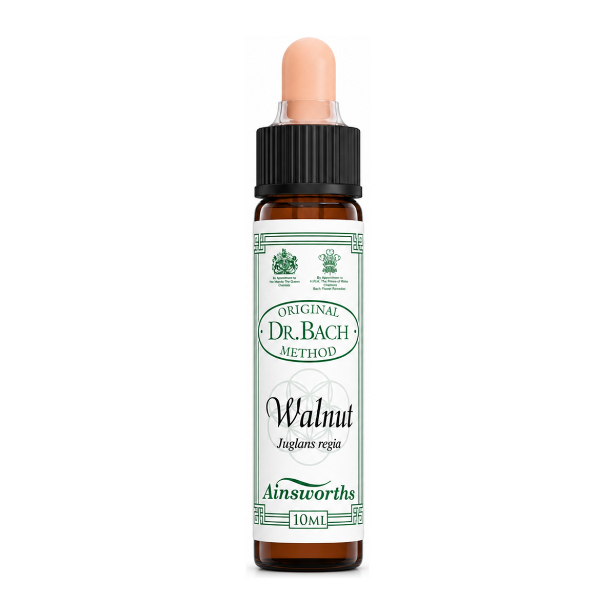 Dr. Bach Walnut Bach Flower Remedy by Ainsworths Natural Remedies — front view showing product label and branding, studio product photo on white background