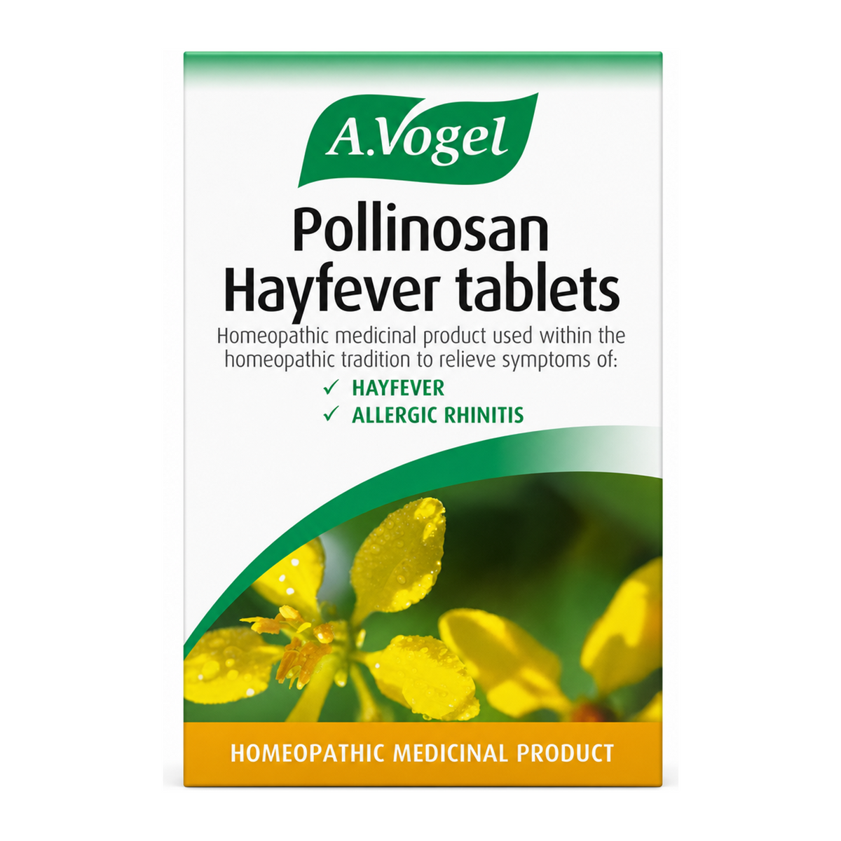 A.Vogel Pollinosan Tablets THR by A.Vogel Natural Remedies — front view showing product label and branding, studio product photo on white background