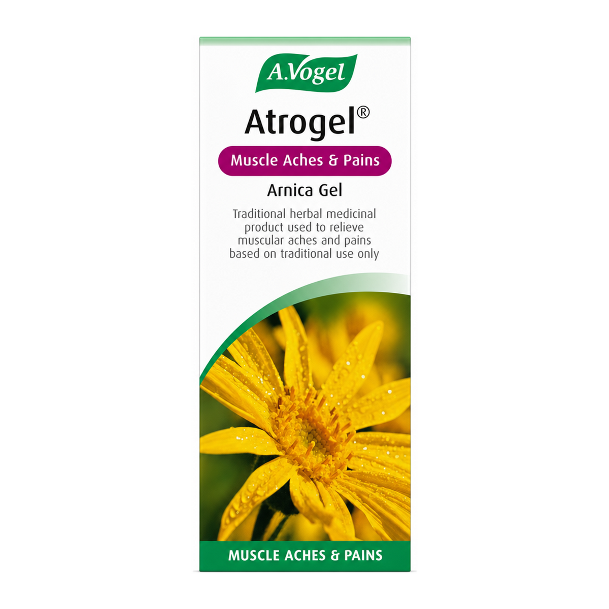 A.Vogel Atrogel Arnica Gel by A.Vogel Natural Beauty — front view showing product label and branding, studio product photo on white background