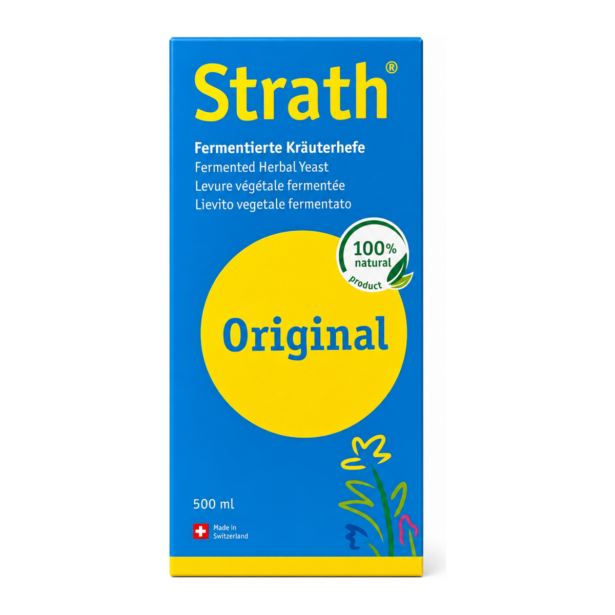 Bio-Strath Biostrath Liquid by Strath Vitamin & Mineral Supplements — front view showing product label and branding, studio product photo on white background