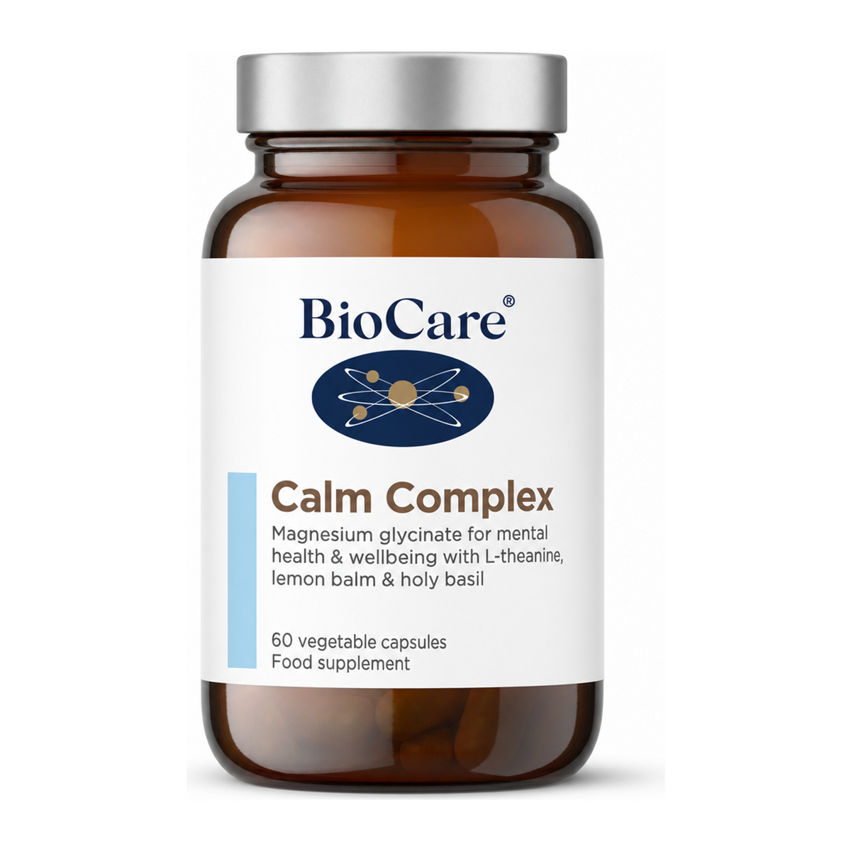 Biocare Calm Complex by BioCare Natural Remedies — front view showing product label and branding, studio product photo on white background