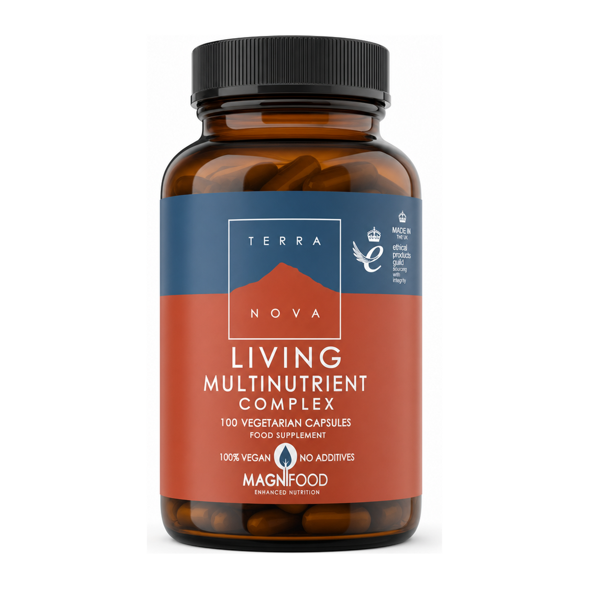 Terranova Living Multinutrient Complex by Terranova Natural Remedies — front view showing product label and branding, studio product photo on white background