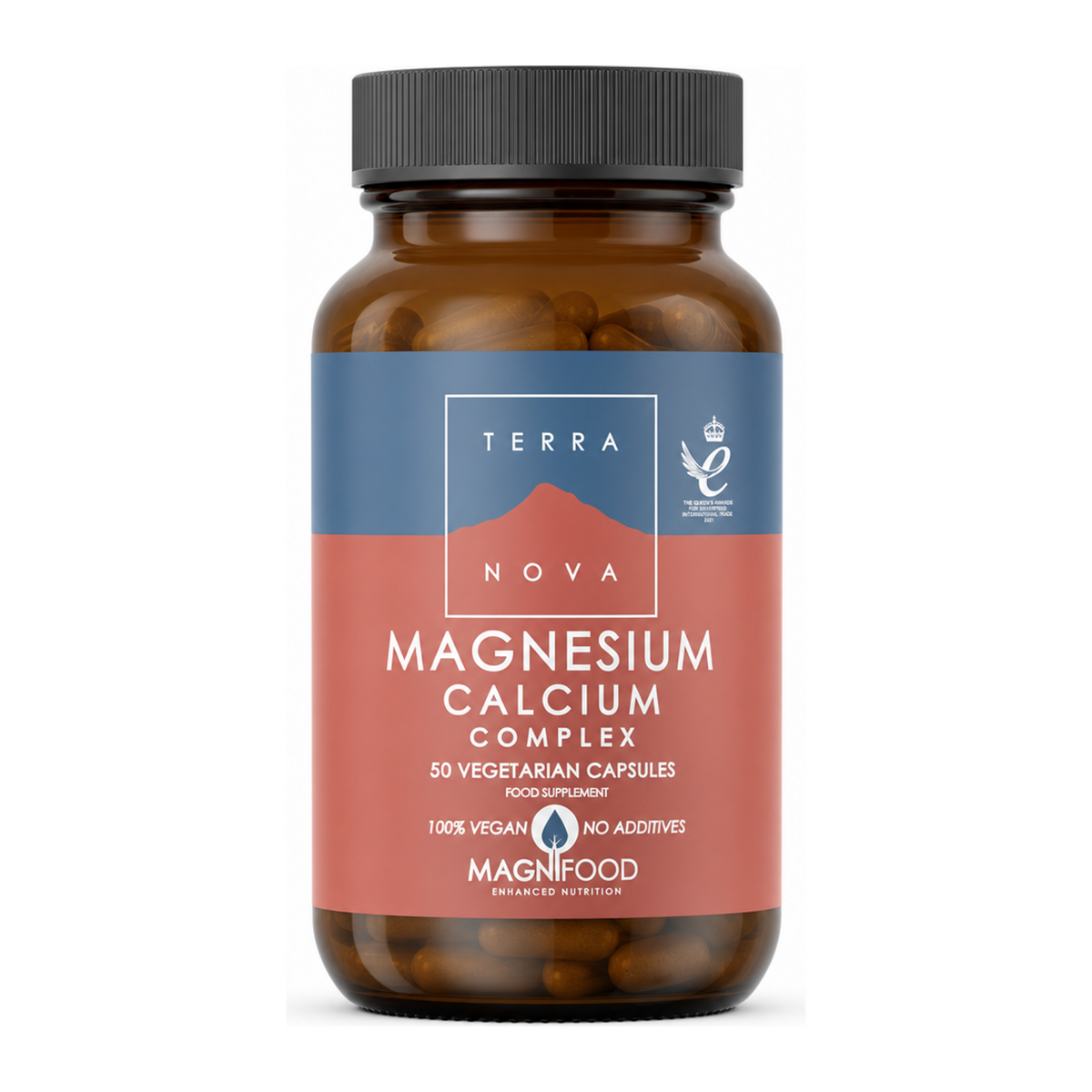 Terranova Magnesium Calcium Complex by Terranova Natural Remedies — front view showing product label and branding, studio product photo on white background