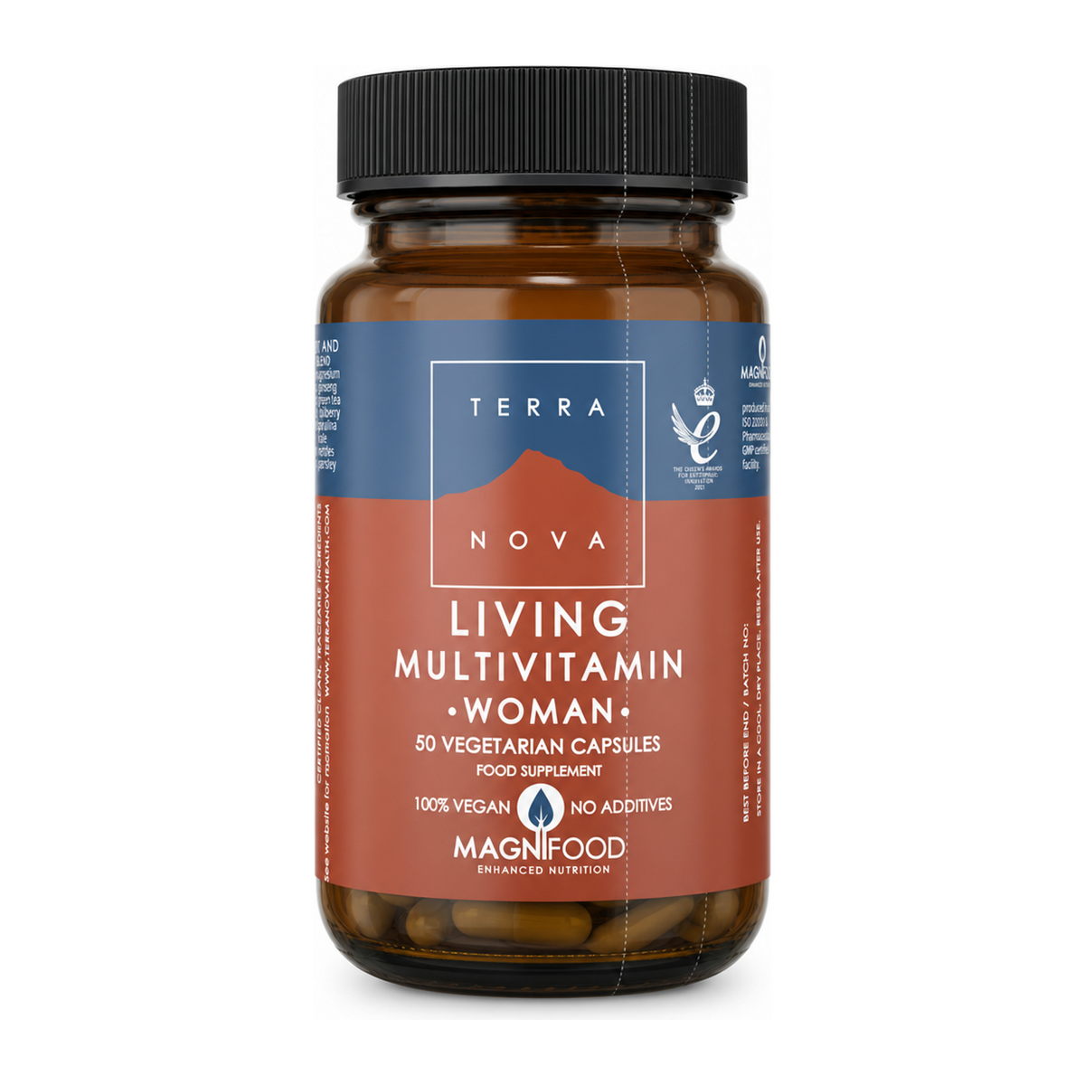 Terranova Living Multivitamin Woman by Terranova Natural Remedies — front view showing product label and branding, studio product photo on white background