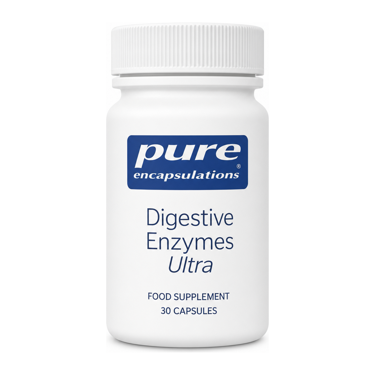 Pure encapsulations Digestive Enzymes Ultra 30caps by Pure Encapsulations — front view showing product label and branding, studio product photo on white background