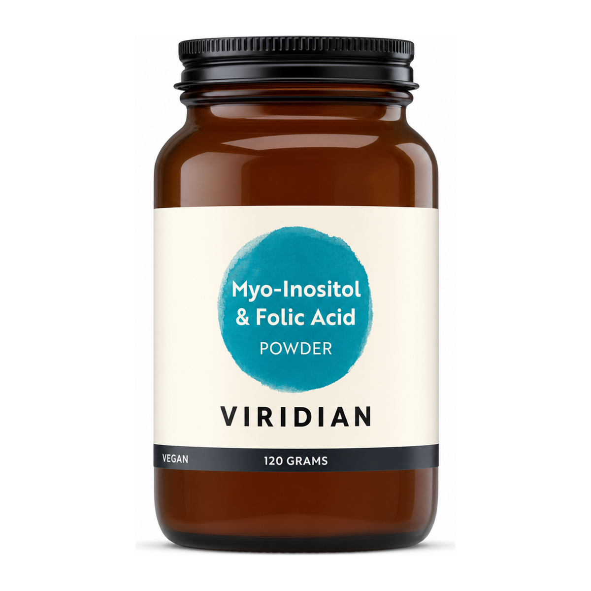 Viridian Myo-Inositol with Folic Acid by Viridian Natural Remedies — front view showing product label and branding, studio product photo on white background