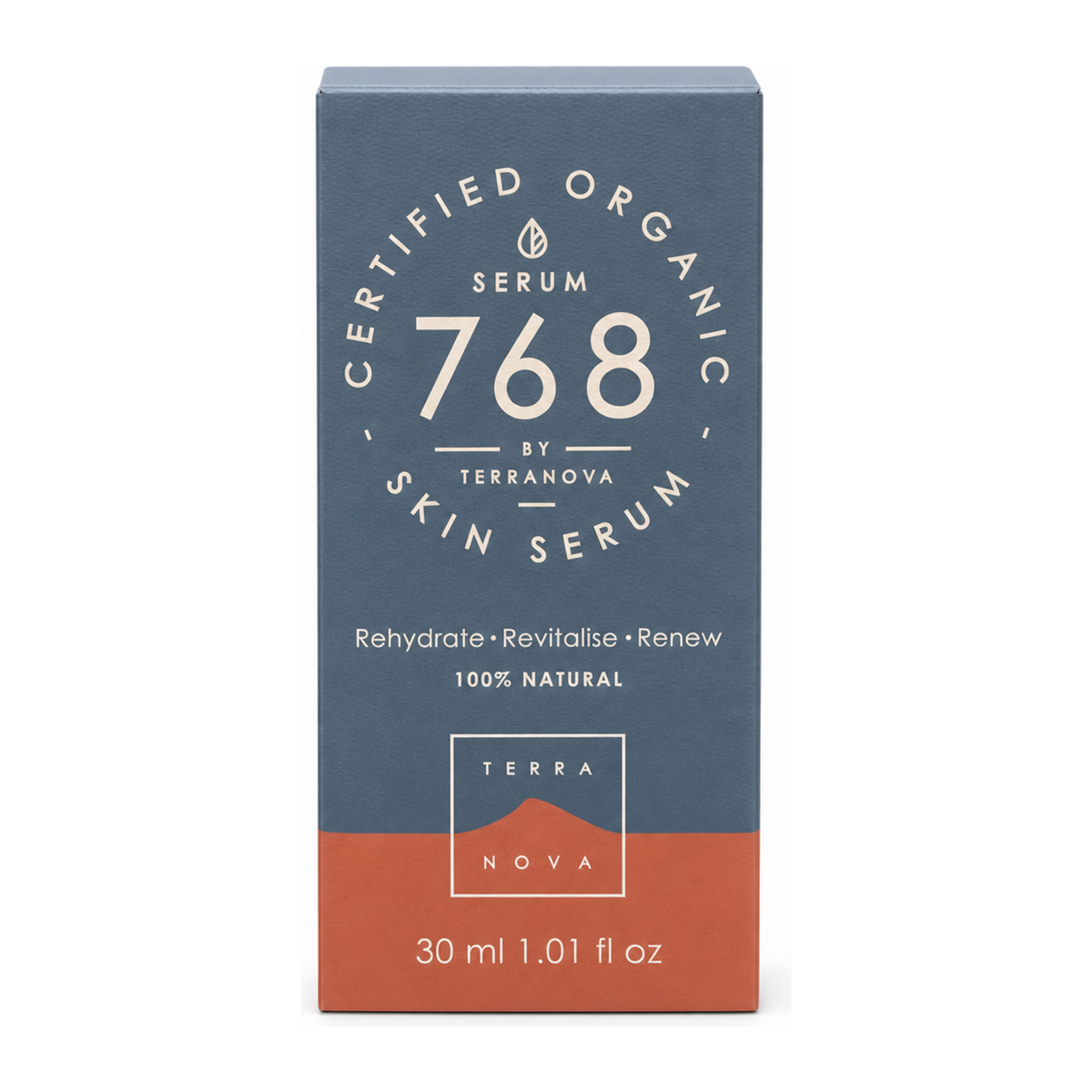 Terranova Serum by Terranova Natural Beauty — front view showing product label and branding, studio product photo on white background