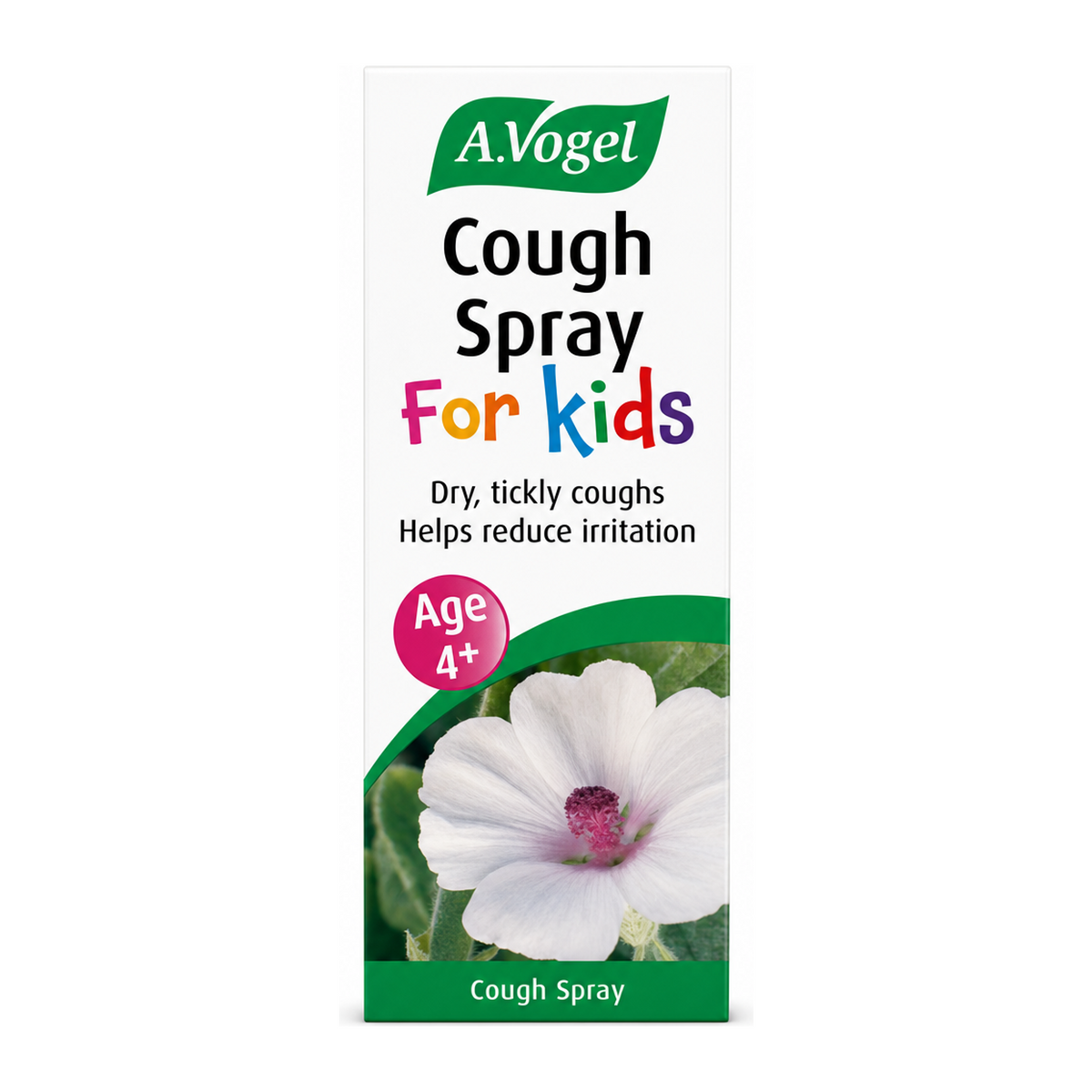 A.Vogel Cough Spray for Kids by A.Vogel Natural Remedies — front view showing product label and branding, studio product photo on white background