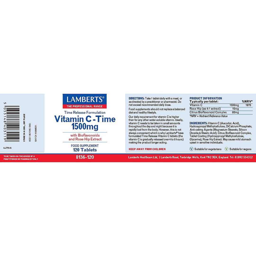 Time Release Vitamin C 1500mg