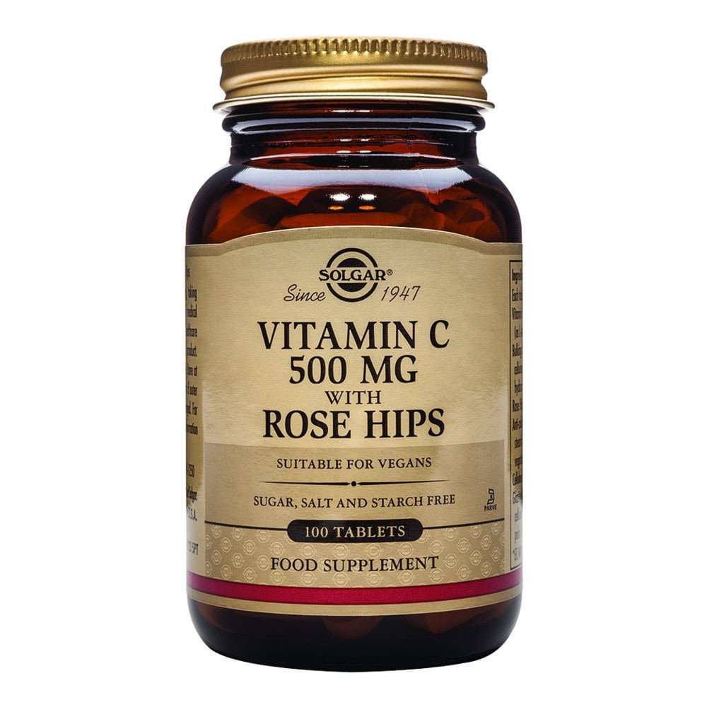Solgar Vitamin C 500 mg with Rose Hips
