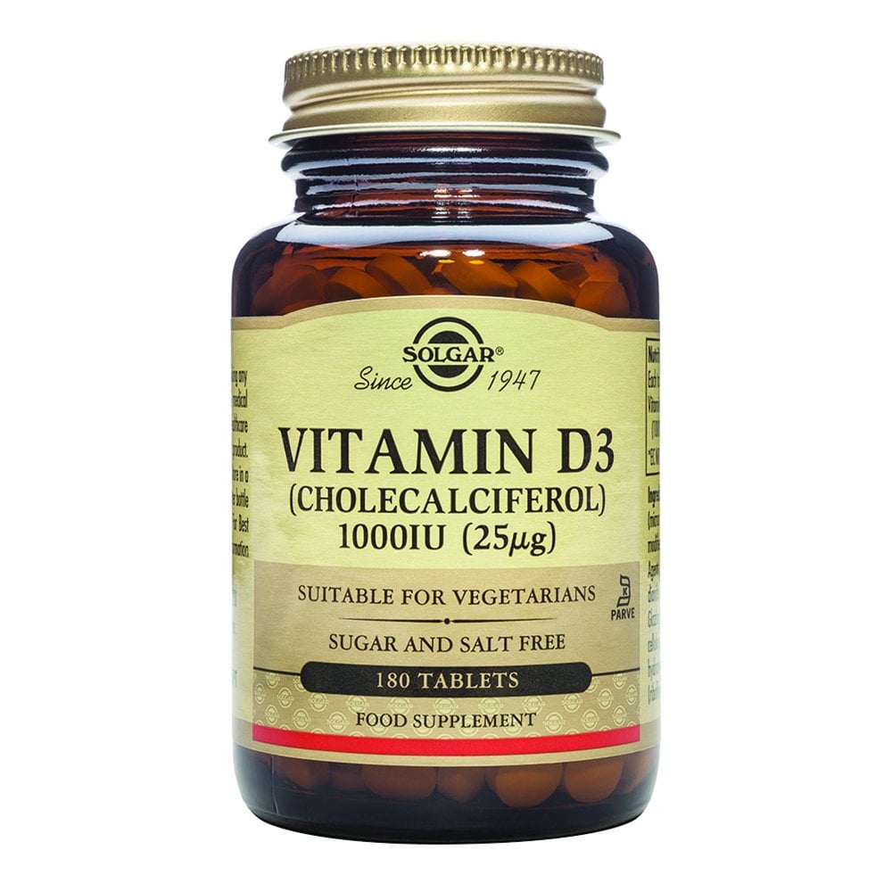 Solgar Vitamin D3 (Cholecalciferol) 1000 IU