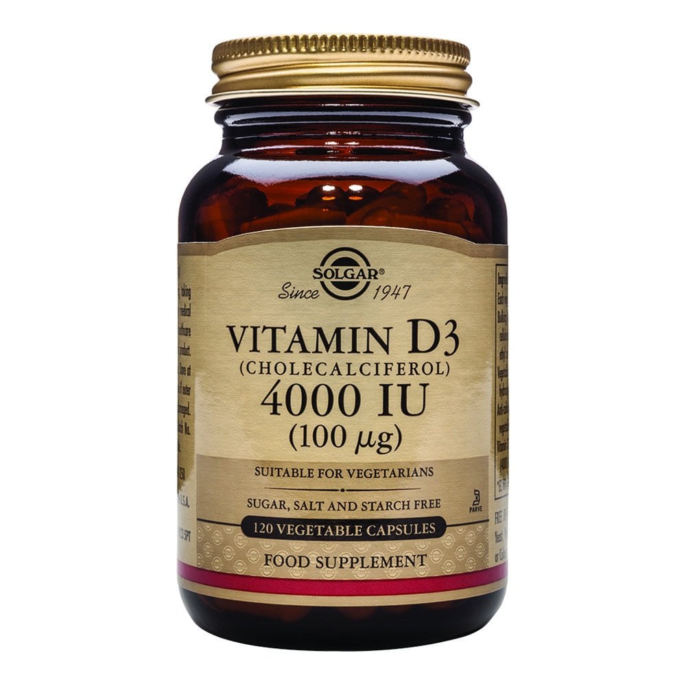 Solgar Vitamin D3 (Cholecalciferol) 4000 IU