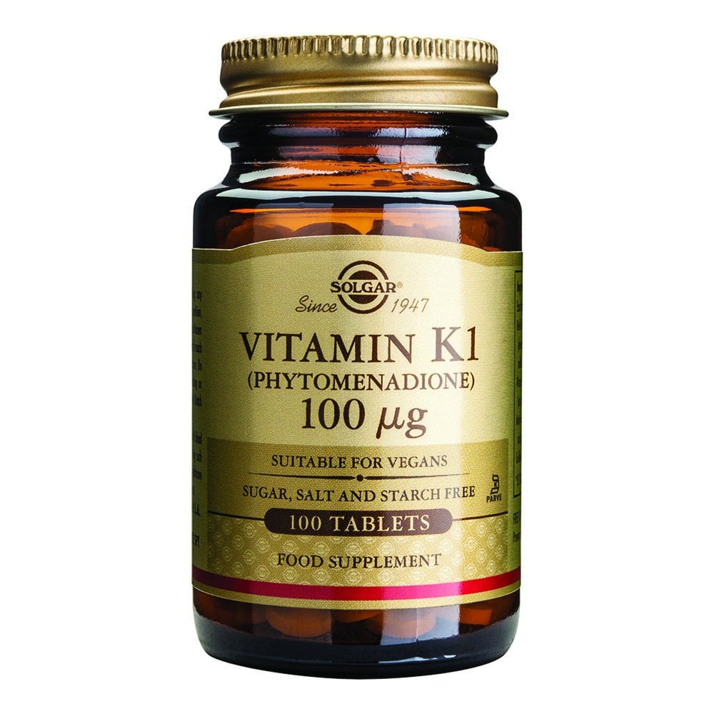 Solgar Vitamin K1 100 mcg Tablets