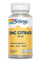 Solaray Zinc Citrate 20mg