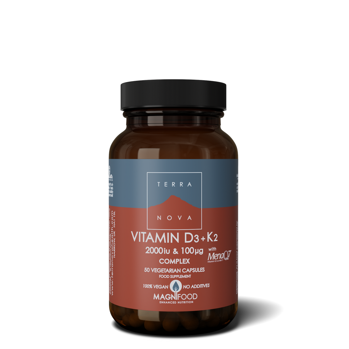 Terranova Vitamin D3 2000Iu With Vitamin K2 100Ug Complex