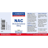 LAMBERTS N-ACETYL CYSTEINE (NAC) 300mg