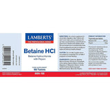 Lamberts Betaine HCL 180s