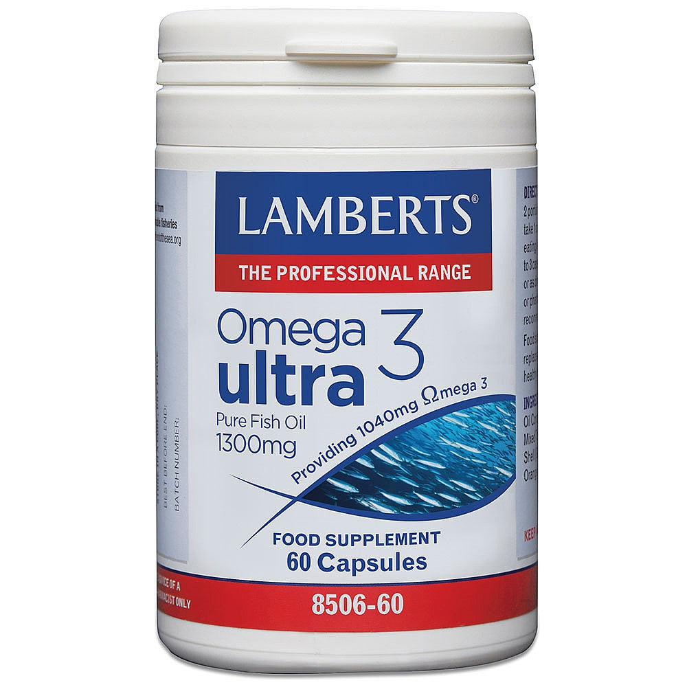 LAMBERTS Omega 3 Ultra Pure Fish Oil 1300mg