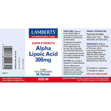 LAMBERTS ALPHA LIPOIC ACID 300mg (Thio)