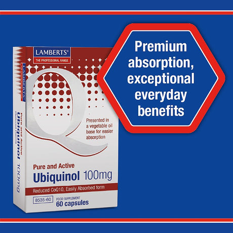 Lamberts Ubiquinol 100mg 60 Capsules