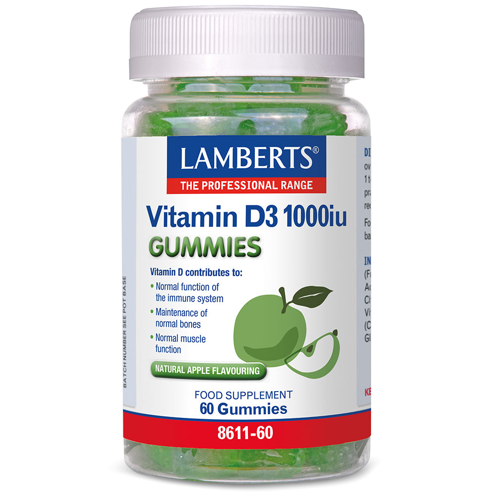 Lamberts Vitamin D3 Gummies 1000iu 60s