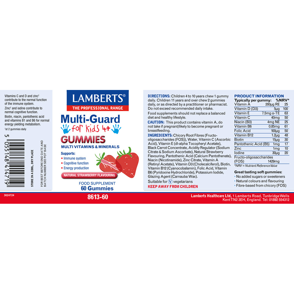 Lamberts Multi - Guard Gummies for Kids 60s