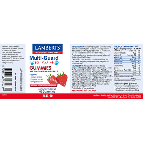 Lamberts Multi - Guard Gummies for Kids 60s