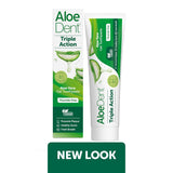 AloeDent Triple Action Aloe Vera Gel Toothpaste Fluoride Free 100ml