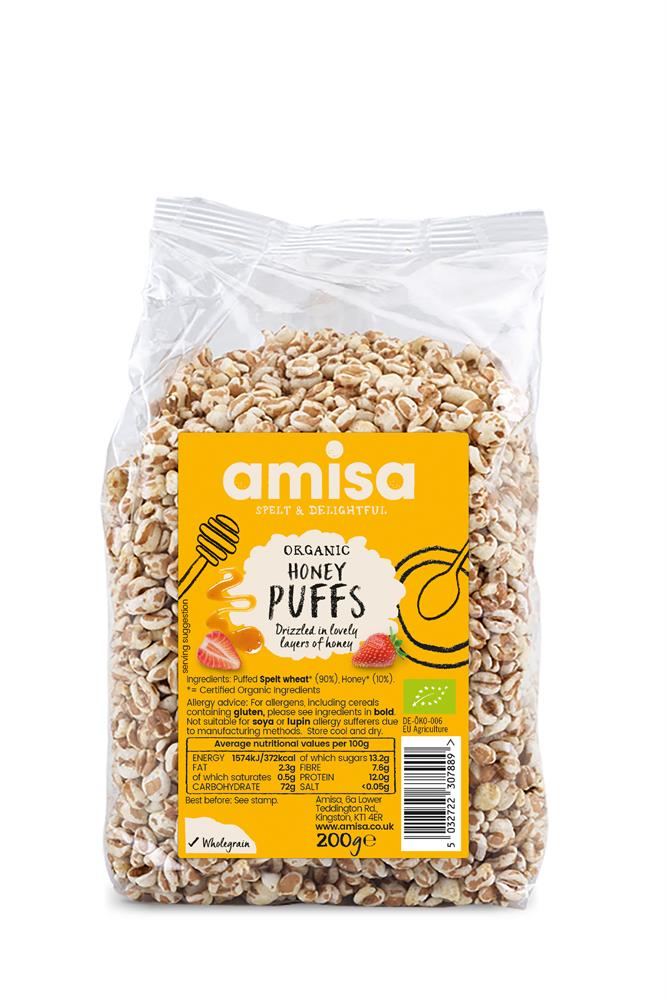 Amisa Organic Spelt Honey Puffs