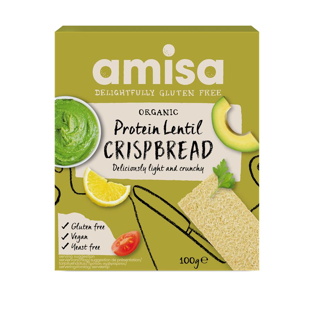 Amisa Organic Protein Lentil Crispbread