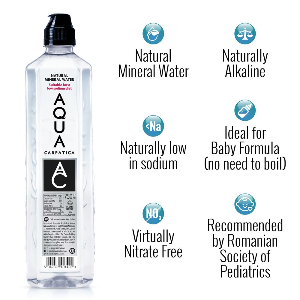 AQUA Carpatica Still Natural Mineral Water 500ml PET