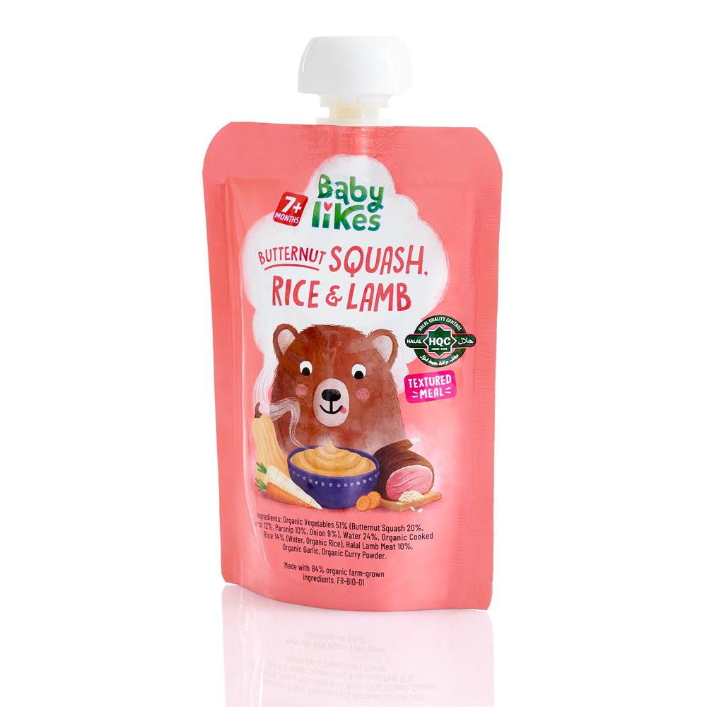Baby Likes Butternut Squash Rice Lamb - Halal Baby Food 7 months+