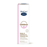 BioCare Children's Vitamin D3 supplement packaging on a white background