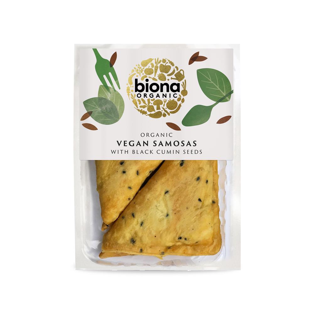 Biona Chilled Organic Vegan Samosas with Black Cumin Seeds