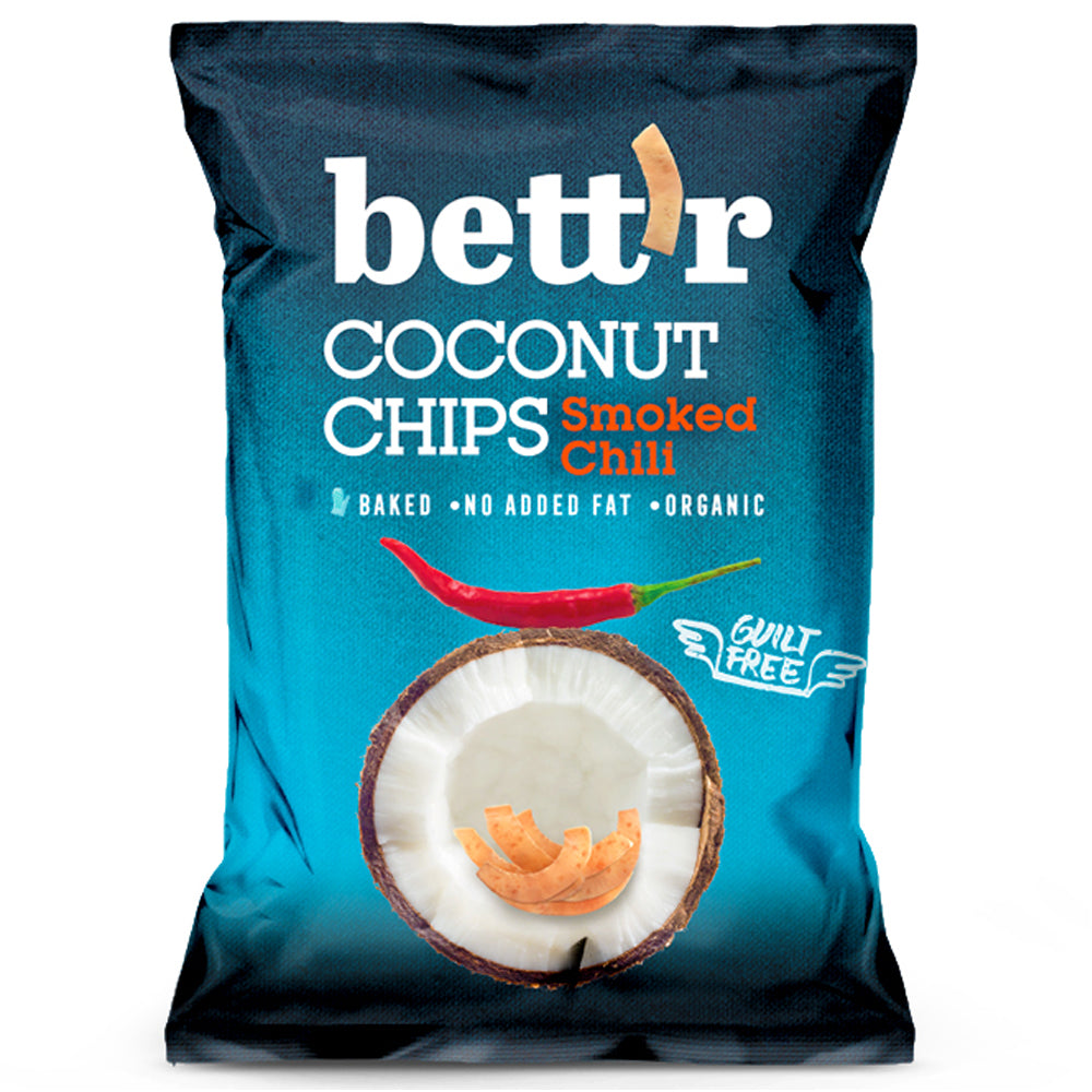 Bettr Coconut Chips with Chili, Vegan, Organic