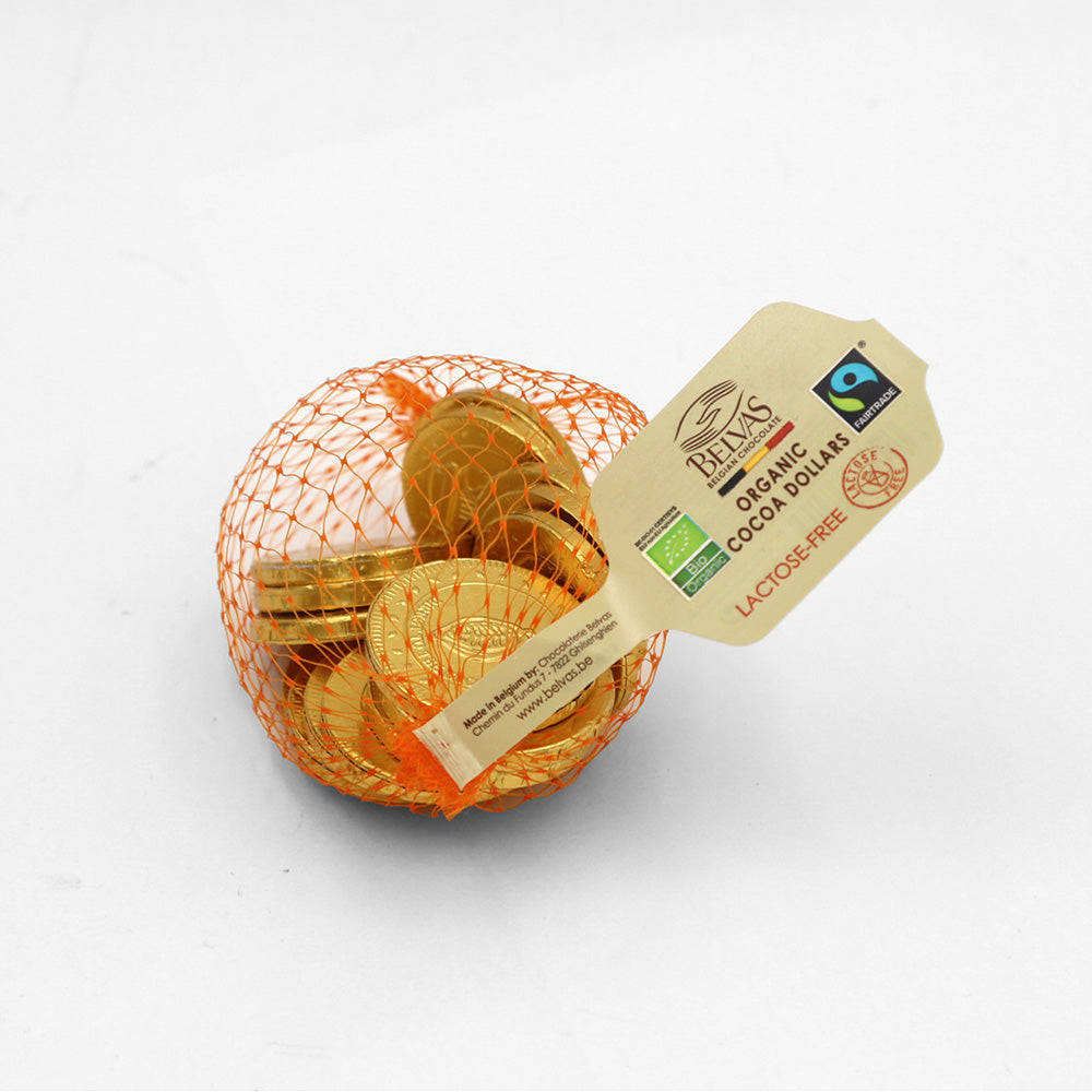 Belvas Organic GF and Vegan Chocolate Coins